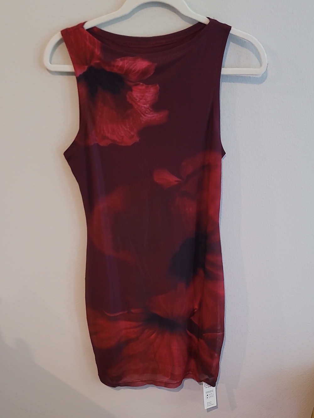 Cupshe Maroon & Red Floral Sleeveless Tank